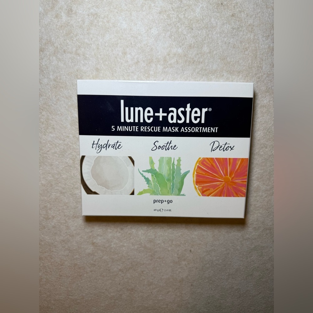 Lune+Aster 5 Minute Rescue Sheet Mask Assortment Trio NWT